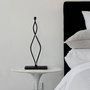 Opviq Lámpara de Sobremesa Metálica Negra LED 12W